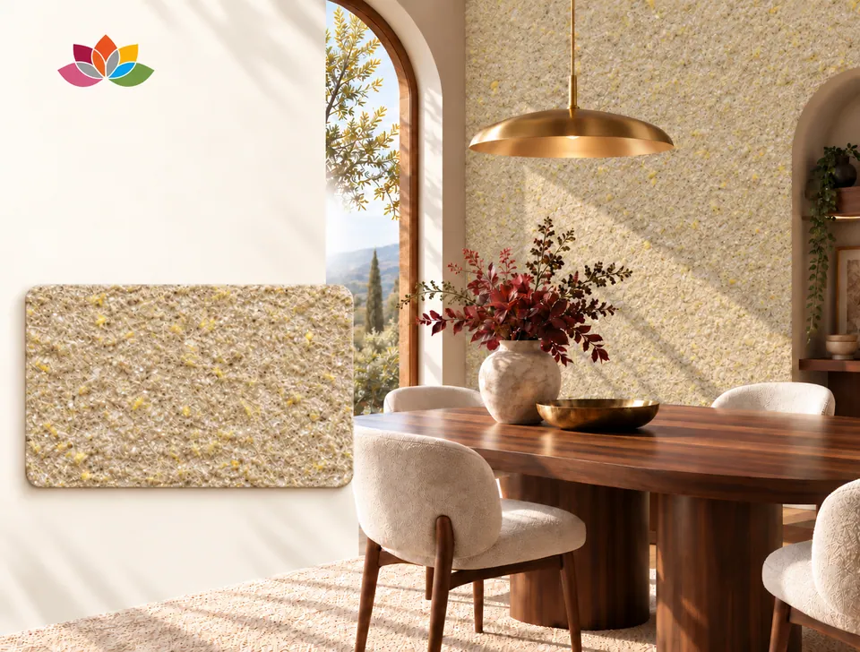 Salle à manger avec enduit de coton DP21